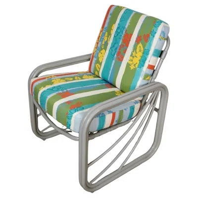 Pre-owned Knoll 1970's Mid-century Modern Outdoor Patio Lounge Chair By Tropitone In Gray