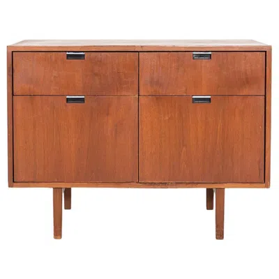 Pre-owned Knoll 1970s Florence  2-position Cabinet / Credenza In Walnut 36" In Brown