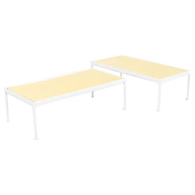 Pre-owned Knoll 1970s Richard Schultz For  1966 Collection Coffee Table 24 X 48 In White