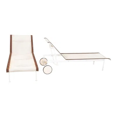 Pre-owned Knoll 1970s Richard Schultz For  Adjustable Chaise Lounge Chair 2x Available In White