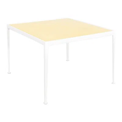 Pre-owned Knoll 1970s Richard Schultz For  Dining Table With Yellow Top 38 Inch