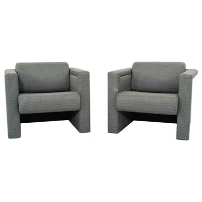 Pre-owned Knoll 1990 Pair Of  International New Weissenhof Chairs Trix & Robert Haussmann In Brown
