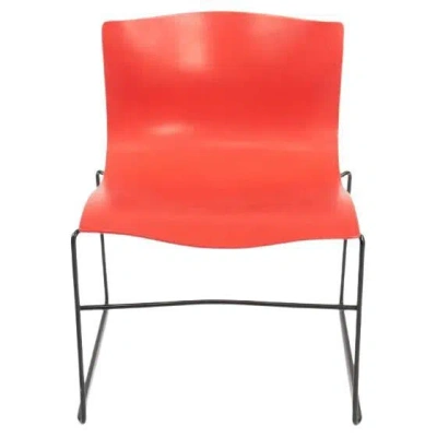Pre-owned Knoll 1992  Handkerchief Stacking Chairs By Massimo & Lella Vignelli 12+ Avail In Red
