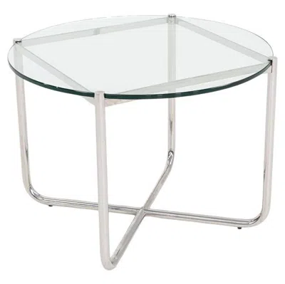 Pre-owned Knoll 2000s Mies Van Der Rohe For  E04m Mr Coffee Table In Gray