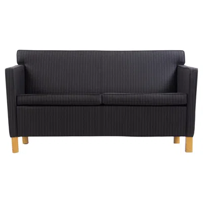 Pre-owned Knoll 2010's  Mies Van Der Rohe Krefeld Loveseat Sofa Fabric Sets Available In Black