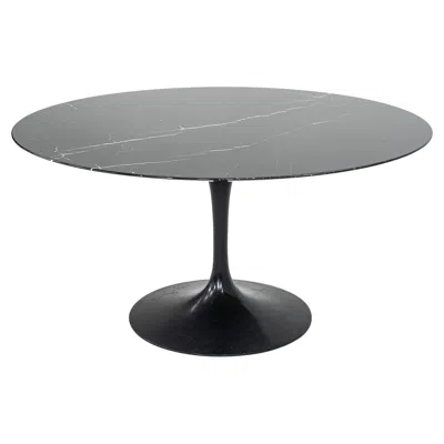 Pre-owned Knoll 2010s Eero Saarinen For  Tulip Pedestal Dining Table W/ 54" Top, Model 164m In Gray