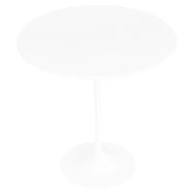 Pre-owned Knoll 2010s  Eero Saarinen Tulip Side Table With Laminate Top 20" In White