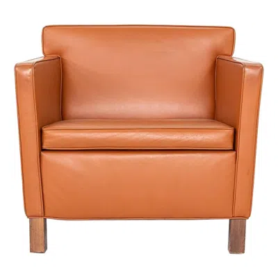 Pre-owned Knoll 2010s Mies Van Der Rohe For  Krefeld Club Chair With Cognac Leather In Brown