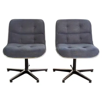 Pre-owned Knoll 2er Set Charles Pollock Executive Chair Sessel  Intenational In Gray