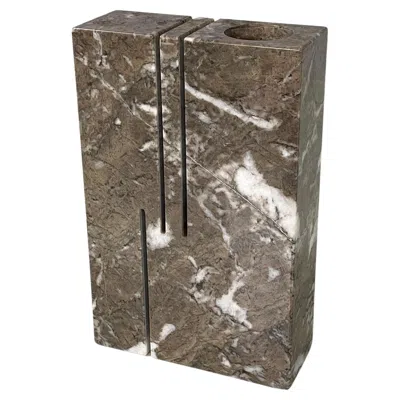 Pre-owned Knoll American Mid-century Modern Sculptural Vase By Angelo Mangiarotti For  1960 In Transparent