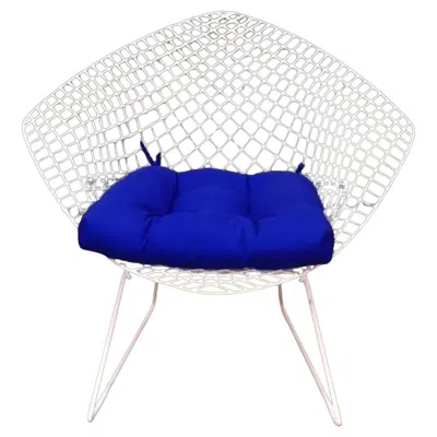 Pre-owned Knoll Authentic Mid-century Modern  Style White Wire Chair – Diamond Lounge