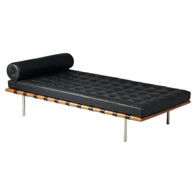Pre-owned Knoll Bacelona Daybed, Ludwig Mies Van Der Rohe, , Early 2000s In Brown