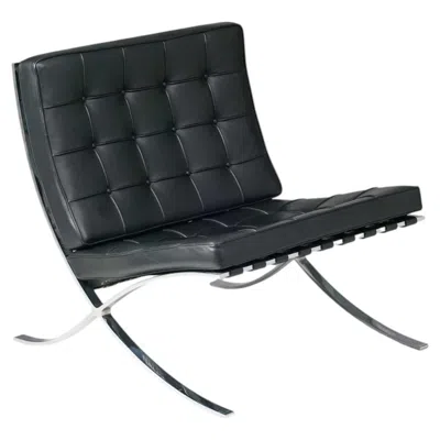 Pre-owned Knoll Barcelona Chairs, 8 Pieces, Ludwig Mies Van Der Rohe, , Early 2000s In Black