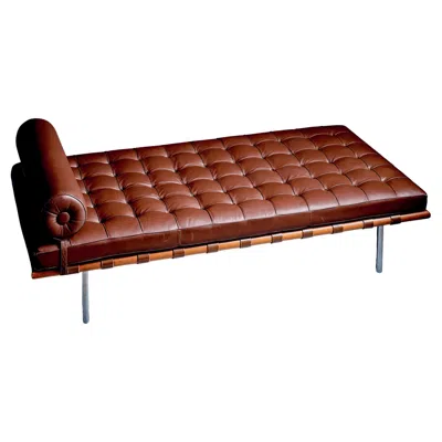 Pre-owned Knoll Barcelona Daybed By , Brown Leather