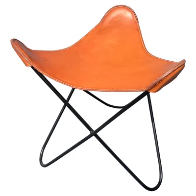 Pre-owned Knoll Beautiful Iron And Saddle Leather Stools, Black And Cognac Leather