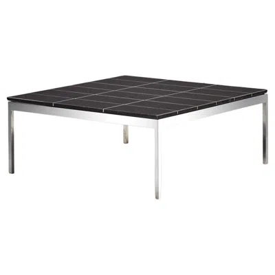 Pre-owned Knoll Black Granite And Stainless Steel Coffee Table, 1970