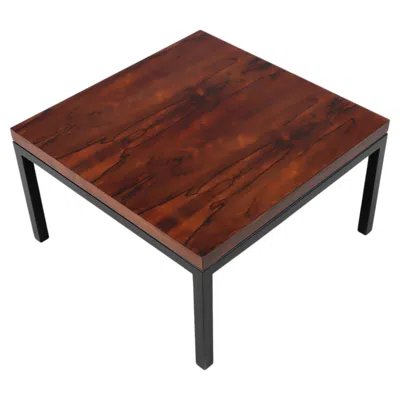 Pre-owned Knoll Brazilian Rosewood And Lacquer Coffee Table By  In Brown