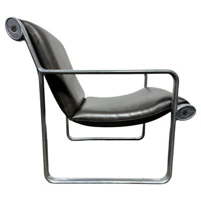 Pre-owned Knoll Bruce Hannah & Andrew Morrison Sling / Aluminum Armchair For  1970 In Gray