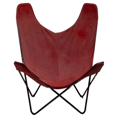 Pre-owned Knoll Butterfly Chair Designed By Designed By Jorge Hardoy-ferrari For , 1960s In Brown