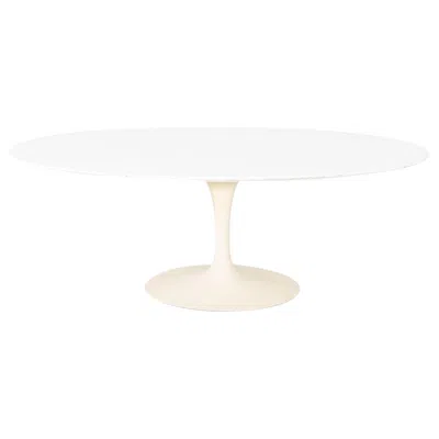 Pre-owned Knoll C. 1960 Eero Saarinen For  Tulip Dining Table With Laminate Top 78x48" In Gray