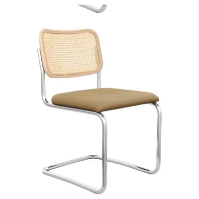 Pre-owned Knoll Cesca Armless Cane Chair In Brown