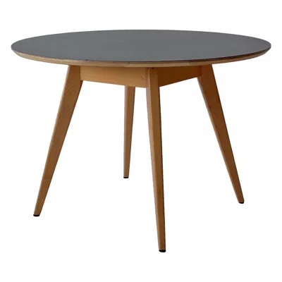 Pre-owned Knoll Circle Dining Table By Jens Risom For  In Brown
