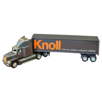 Pre-owned Knoll Collectible "" Tractor Trailer Truck Toy With Original Box By Winross Usa In Gray