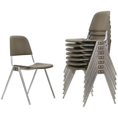 Pre-owned Knoll Don Albinson Stacking Side Chairs By  Set Of 14 In Gray