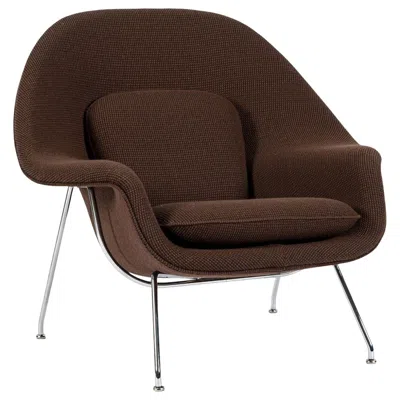Pre-owned Knoll Early Restored Mid Century Brown Womb Lounge Chair By Saarinen For