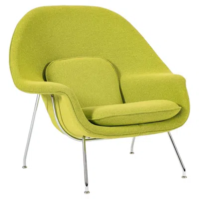 Pre-owned Knoll Early Restored Mid Century Green Womb Lounge Chair By Saarinen For