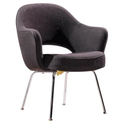 Pre-owned Knoll Eero Saarinen For  Mid Century Executive Dining Chair In Black