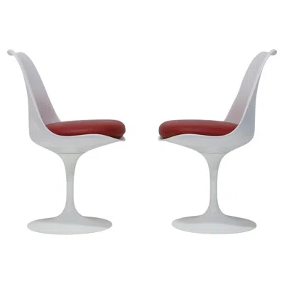 Pre-owned Knoll Eero Saarinen For  Tulip Chairs, Set Of Two In Gray