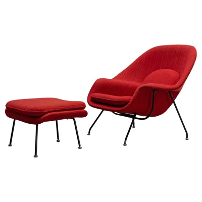 Pre-owned Knoll Eero Saarinen - Lounge Sessel "womb"  International, 1960er In Red