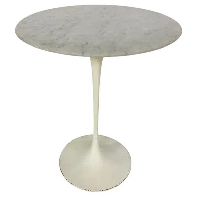 Pre-owned Knoll Eero Saarinen White Carrara Marble Tulip Side Table By