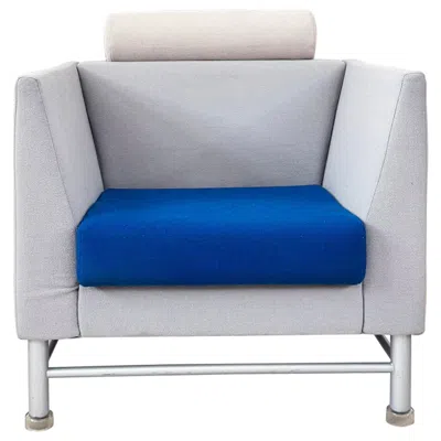 Pre-owned Knoll Ettore Sottsass For , 1980s Eastside Club Lounge Chair In Gray