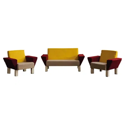 Pre-owned Knoll Ettore Sottsass “westside” Living Room Set For  International, 1982 In Brown