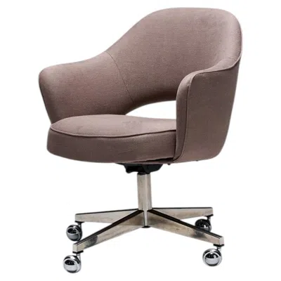 Pre-owned Knoll Executive Swivel Office Chair By Eero Saarinen For , C. 1950 In Gray