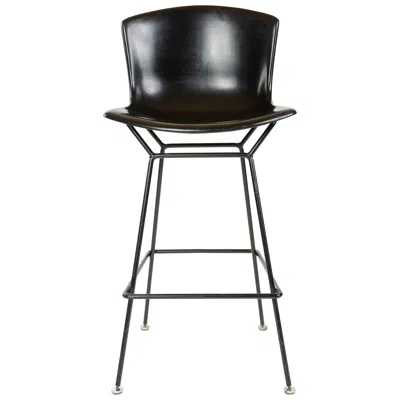 Pre-owned Knoll Fiberglass Shell Barstool By Harry Bertoia For  In Black