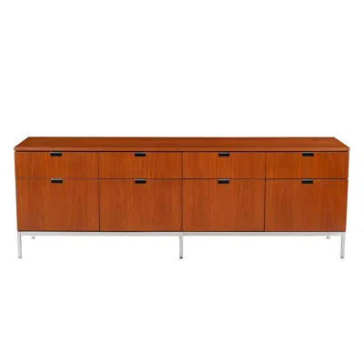Pre-owned Knoll Florence  Eight-drawer Credenza In Teakwood In Brown