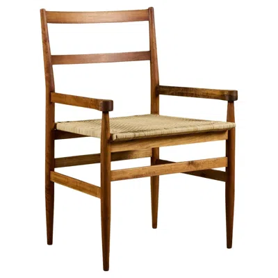 Pre-owned Knoll Gio Ponti Cane Seat Armchair For  International In Brown