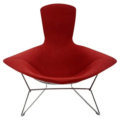 Pre-owned Knoll Harry Bertoia For  Vintage Bird Lounge Chair In Red