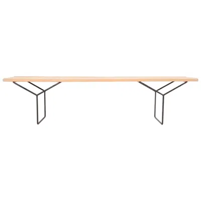 Pre-owned Knoll Harry Bertoia Midcentury Slat Bench By For  International, Usa, 1960s In Brown