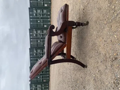 Pre-owned Knoll Jens Risom  Studio - Risom Maple Lounge Chair With Flax Webbing In Brown