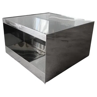 Pre-owned Knoll Joe D'urso For  Stainless Steel Rolling Table Model 6027t In Black