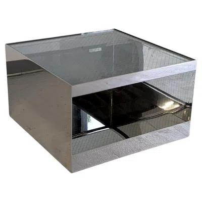 Pre-owned Knoll Joe D'urso Polished Stainless Steel End Table Model 6027t For  In Gray