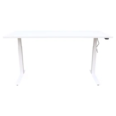 Pre-owned Knoll K. Stand Electric Height-adjustable Rectangle White Table Desk