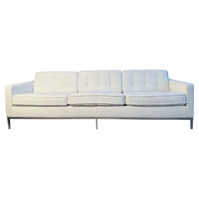 Pre-owned Knoll Large Three-seater Sofa, By Florence ,  International, Circa 1970 In Gray