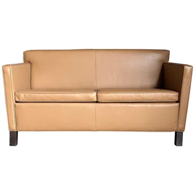 Pre-owned Knoll Ludwig Mies Van Der Rohe For  Krefeld Settee In Brown