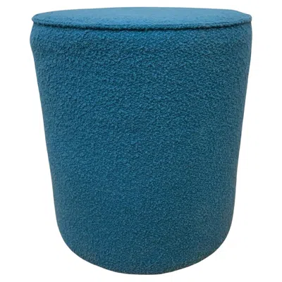 Pre-owned Knoll Mcm Rockwell Unscripted Upholstered Swivel Seat Low Cylinder By  In Blue