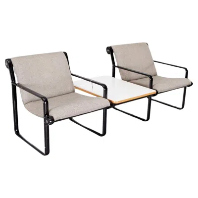 Pre-owned Knoll Mid Century Modern 2 Seat Sofa Table Bruce Hannah And Andrew Morrison For  In Gray